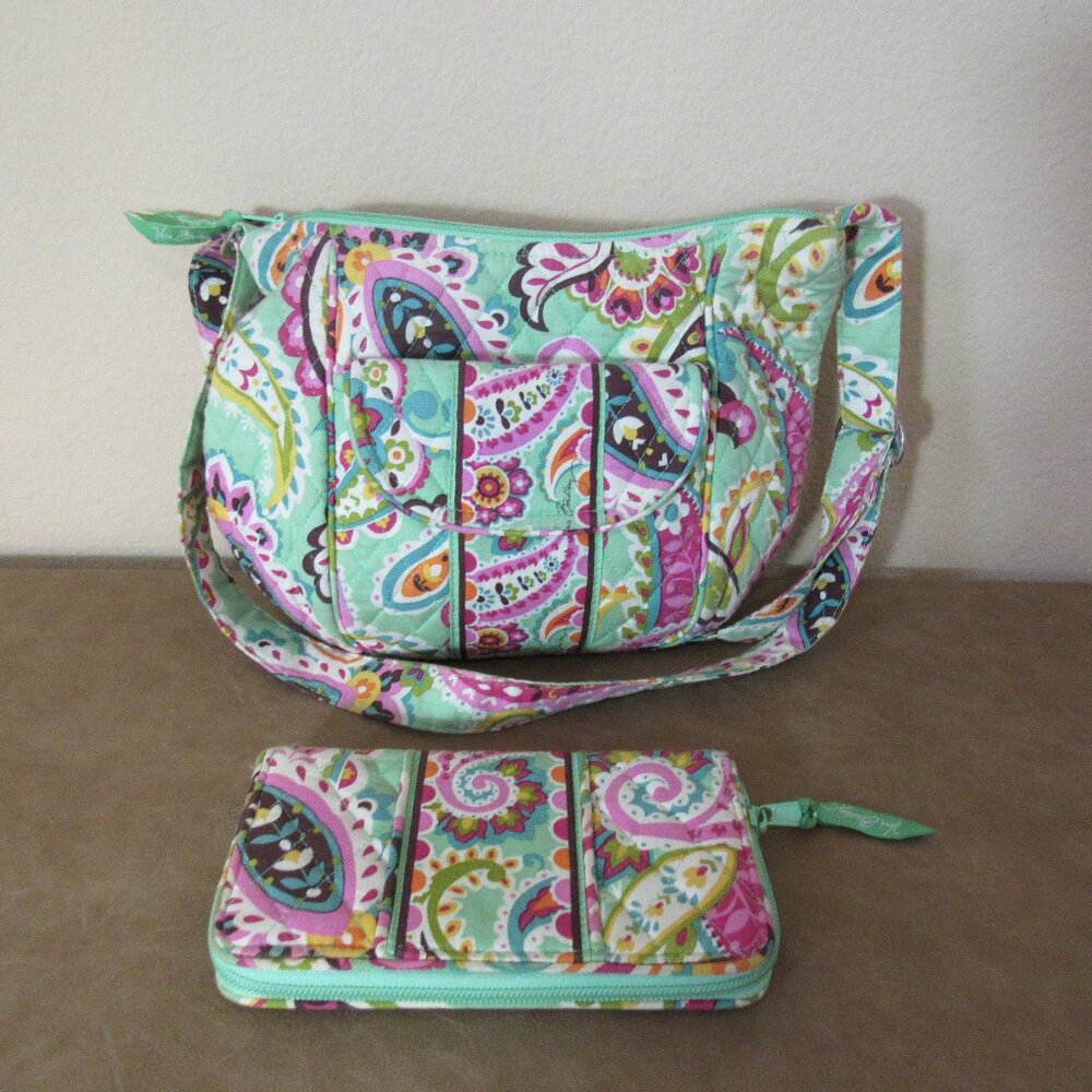 Vera Bradley Clare Crossbody Bag & Matching Wallet - Tutti Frutti Pattern